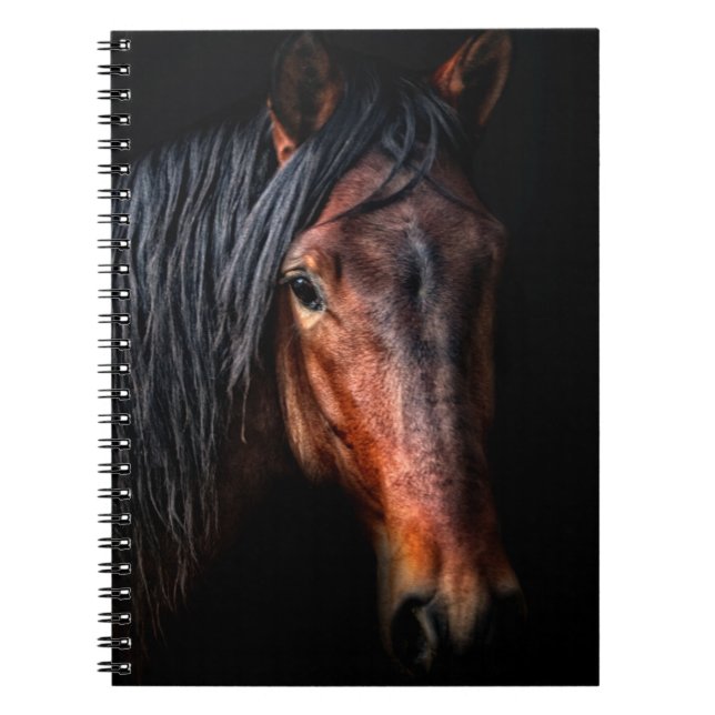 Caderno Espiral Retrato de Cavalo VII (Frente)