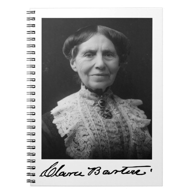 Caderno Espiral Retrato de Clara Barton (Frente)