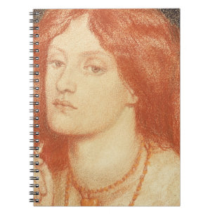 Caderno Espiral Retrato de Elizabeth Siddal (1834-62), 1860
