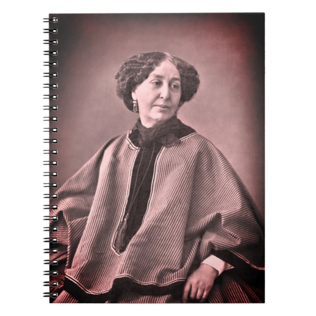 Caderno Espiral Retrato de George Sand por Nadar (Frente)