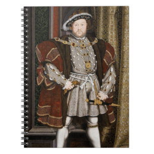 Caderno Espiral Retrato de Henrique VIII (Hans Holbein, o Jovem)