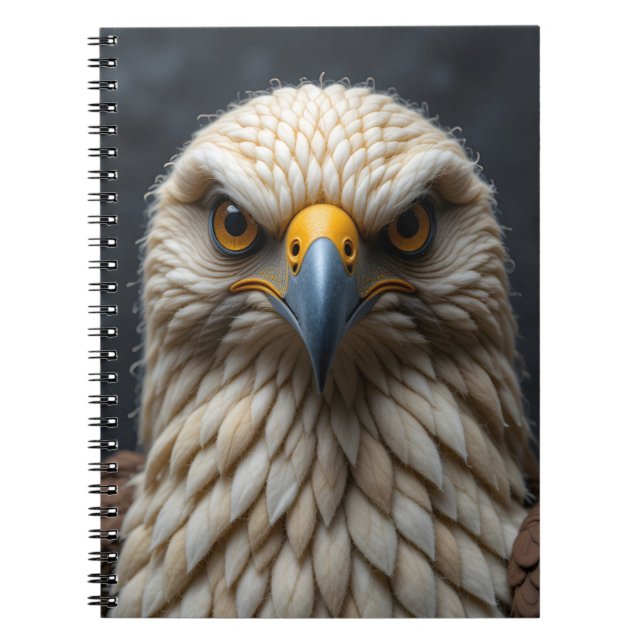 Caderno Espiral Retrato de Pássaro Sentido (Frente)