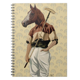 Caderno Espiral Retrato de Polo Horse