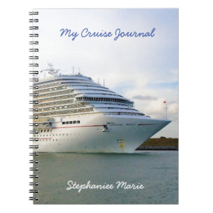Caderno Espiral Retrato de um Diário de cruzeiro personalizado Ar