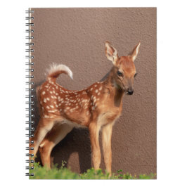 Caderno Espiral Retrato de uma Fawn (veado branco)