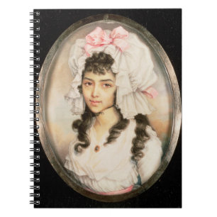 Caderno Espiral Retrato diminuto de uma menina