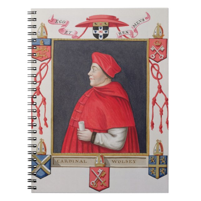 Caderno Espiral Retrato do cardeal a de Thomas Wolsey (Frente)
