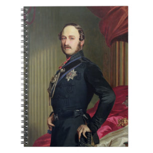Caderno Espiral Retrato do príncipe Albert (1819-61) 1859 (óleo
