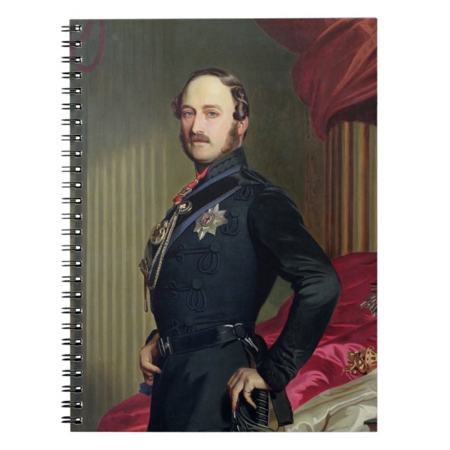 Caderno Espiral Retrato do príncipe Albert (1819-61) 1859 (óleo em (Frente)