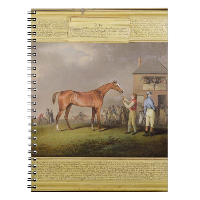 Caderno Espiral Retrato do "questionário", a propriedade do senhor (Frente)