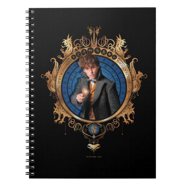 CADERNO ESPIRAL RETRATO NEWT SCAMANDER™ (Frente)
