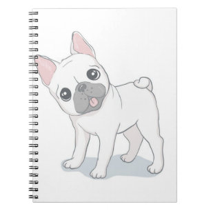 Caderno Espiral Retrato para Bulldog Francês Pão-Cão
