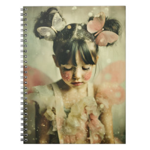 Caderno Espiral Retrato Sonhador de Crianças Sussurro de Borbole