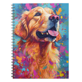 Caderno Espiral Retriever Colorida de Ouros