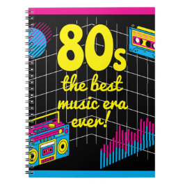 Caderno Espiral Retro 80: a melhor era musical de todos!