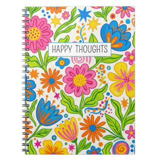 Caderno Espiral Retro Bloom Floral