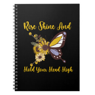 Caderno Espiral retro boho baby design