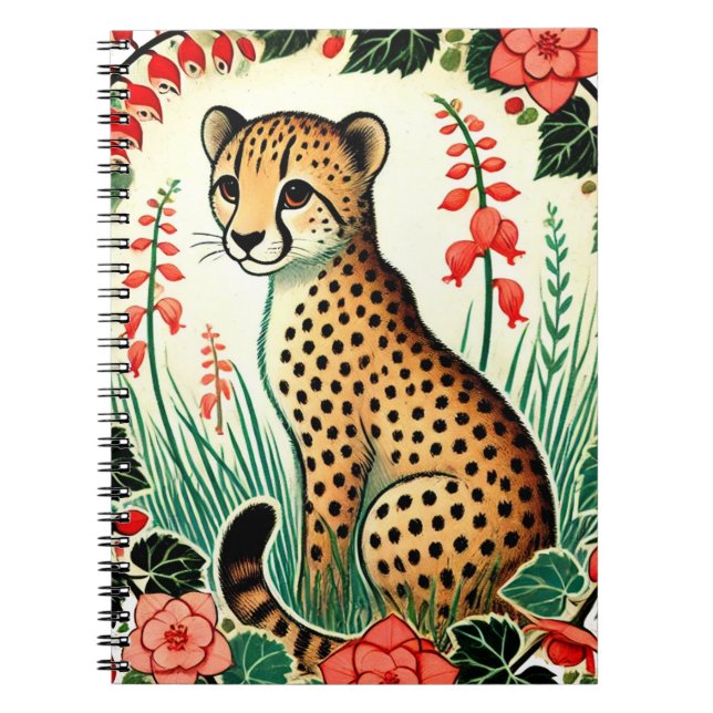 Caderno Espiral Retro Cheetah (Frente)