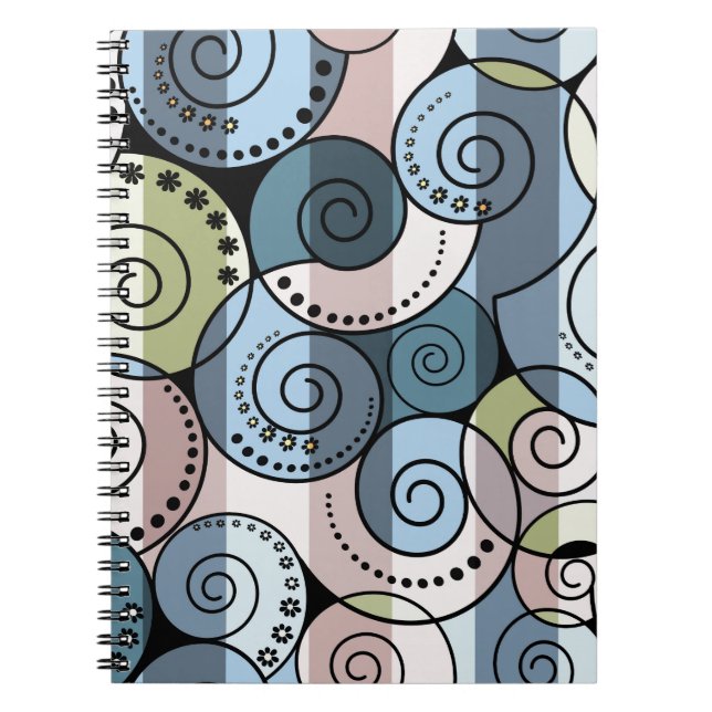 Caderno Espiral Retro, espiral (Frente)