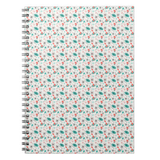 Caderno Espiral Retro Estrela Explosiva Atômica & Átomos Orbitais