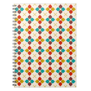 Caderno Espiral Retro Floral