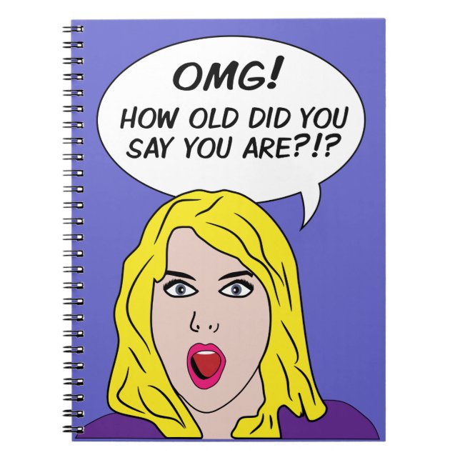 Caderno Espiral RETRO HISTÓRIA EM QUADRINHOS notebook (Frente)