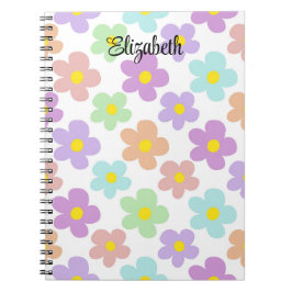 Caderno Espiral Retro multicolorido bonito jorra o registro em bra