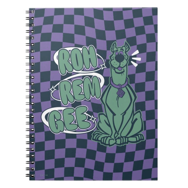 Caderno Espiral Retro Scooby "OMG" (Frente)