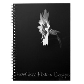Caderno Espiral Retro Sunflower with Bee Spiral Photo Notebook