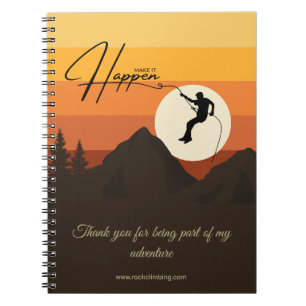 Caderno Espiral Retro Sunset Mountain Adventure (Aventura De Monta