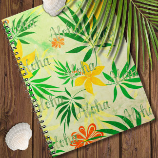 Caderno Espiral Retro Tropical Aloha