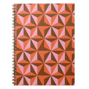 Caderno Espiral Retrospectiva da década de 70: Plano de fundo do p