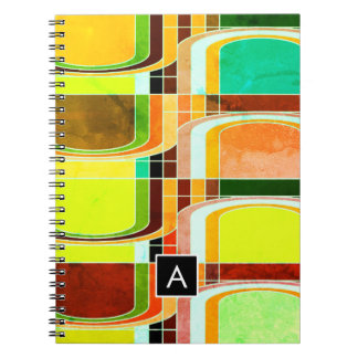 Caderno Espiral Retrospectivo Funky Colorido Inspirado