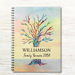Caderno Espiral Reunião da Família Árvore da Família