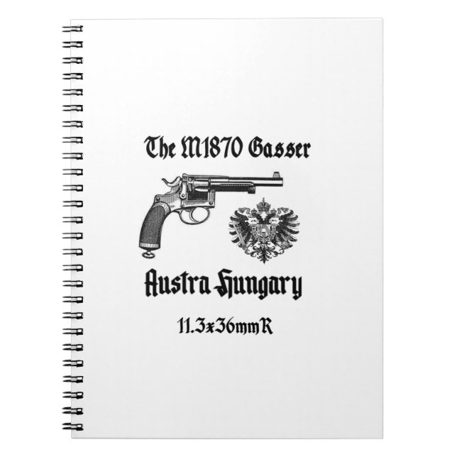Caderno Espiral Revisor Gasser M1870 da Áustria (Frente)