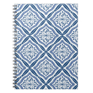Caderno Espiral Revista Azul e Branco