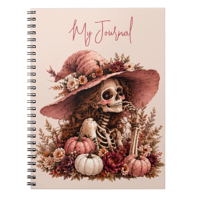 Caderno Espiral Revista Esqueleto Botânico (Frente)