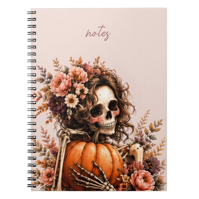 Caderno Espiral Revista Esqueleto Botânico (Frente)