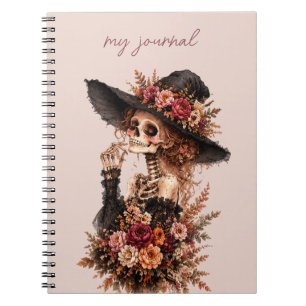 Caderno Espiral Revista Esqueleto Botânico
