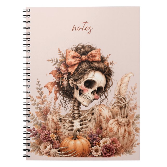 Caderno Espiral Revista Esqueleto Botânico (Frente)