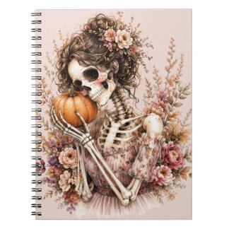 Caderno Espiral Revista Esqueleto Botânico