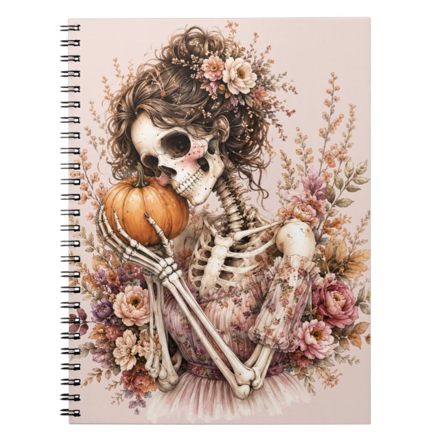 Caderno Espiral Revista Esqueleto Botânico (Frente)