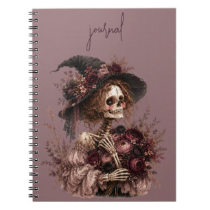 Caderno Espiral Revista Esqueleto Botânico