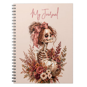 Caderno Espiral Revista Esqueleto Botânico
