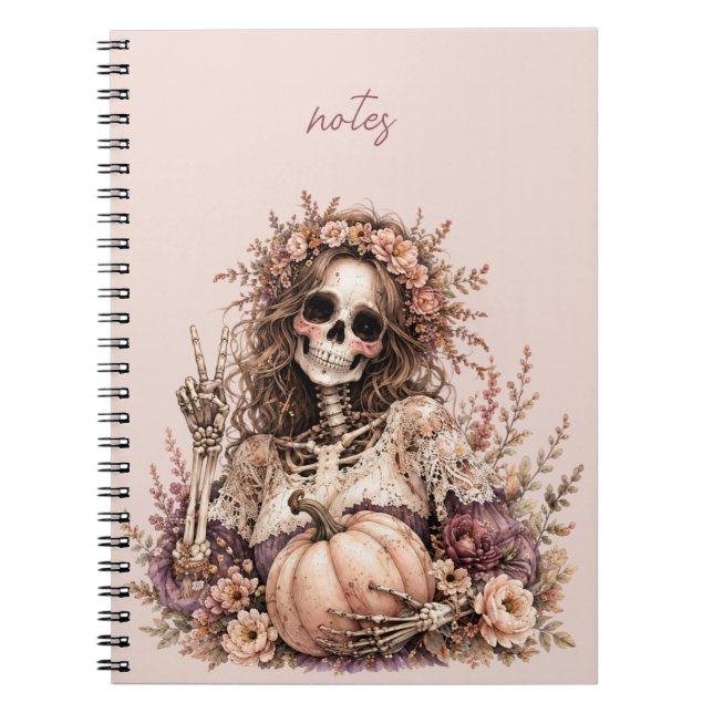 Caderno Espiral Revista Esqueleto Botânico (Frente)
