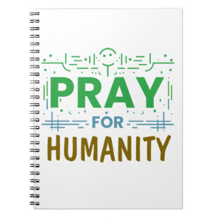 Caderno Espiral Reze Por Honrar A Humanidade