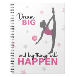 Caderno Espiral Rhythmic Gymnast Dream Big Inspirational Spiral No