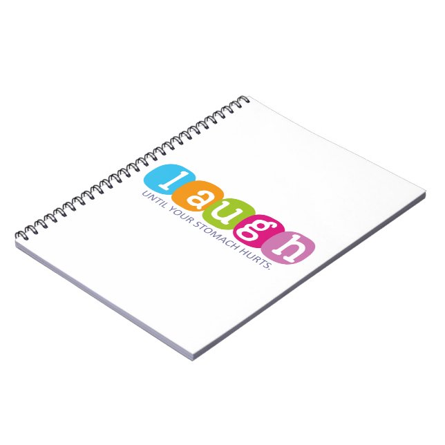 Caderno Espiral Ria até o estômago doer (Left Side)
