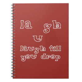 Caderno Espiral Ria Até Você Cair