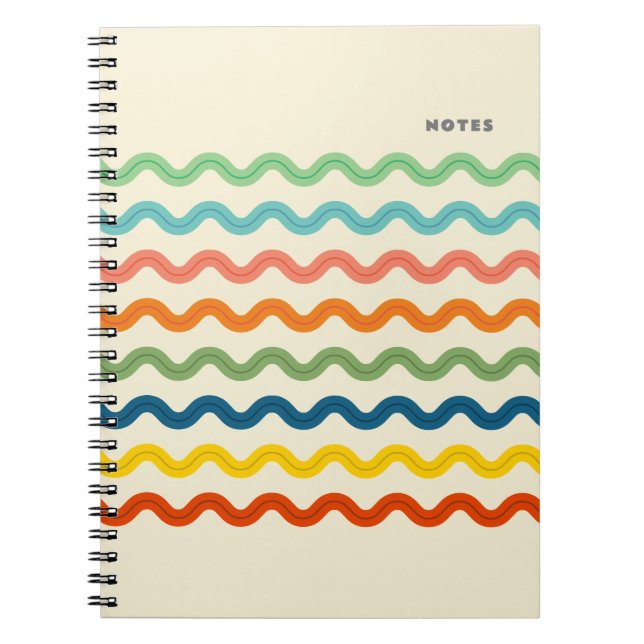Caderno Espiral Ric Ric Rac Retroativo com Texto Personalizado (Frente)